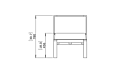 Sit D24 Furniture - Technical Drawing / Front by Blinde Design