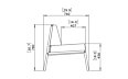 Sit D24 Furniture - Technical Drawing / Side by Blinde Design