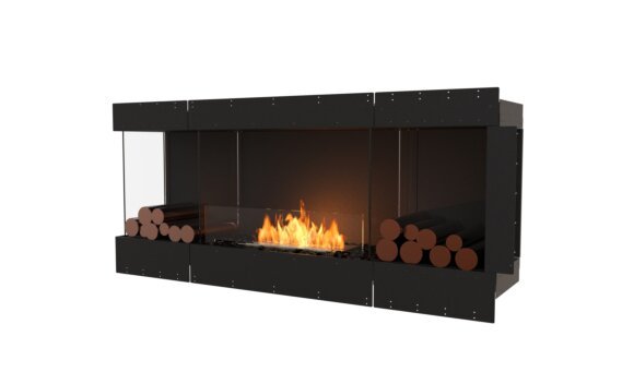 Flex 68LC.BX2 Left Corner - Ethanol / Black / Uninstalled view - Logs not included by EcoSmart Fire