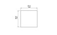 Horizon Coffee Table - Technical Drawing / Front by 