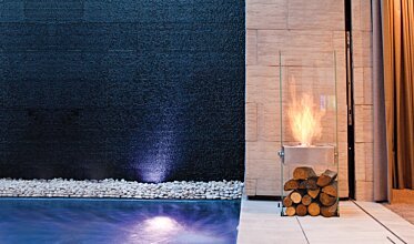 New American Home - Designer fireplaces