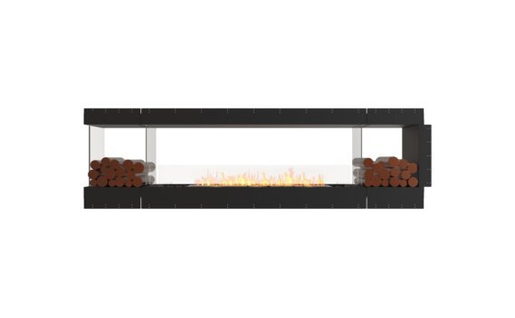 Flex 104PN.BX2 Peninsula - Ethanol / Black / Uninstalled view - Logs not included by EcoSmart Fire