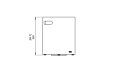 Hideout Stool - Technical Drawing / Front by 