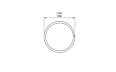 Loop Stool Stool - Technical Drawing / Top by 