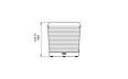 Loop Stool Stool - Technical Drawing / Front by 