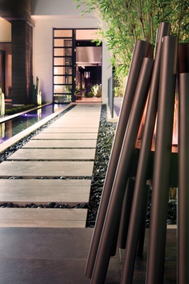 New American Home  - Fire pits