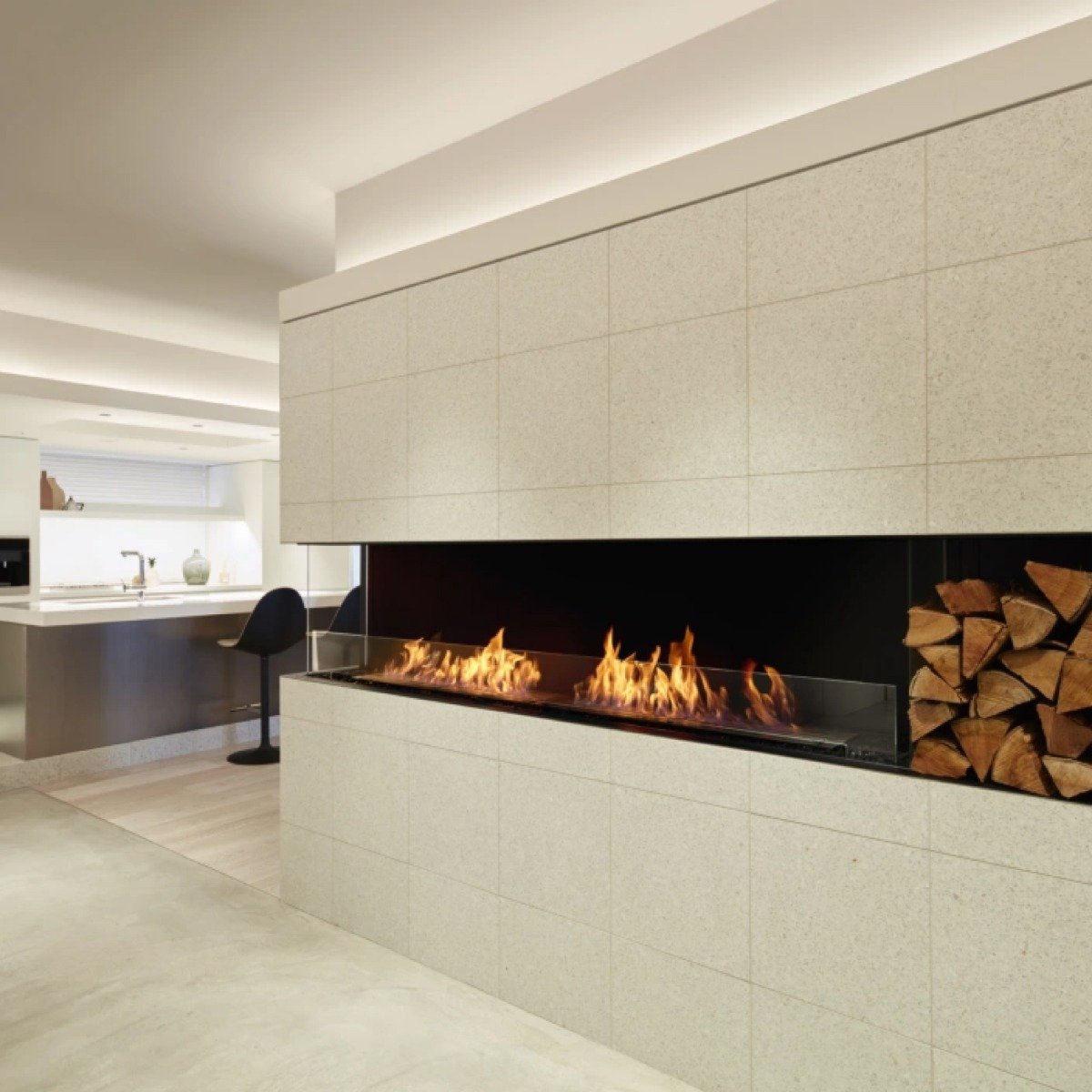 Flex corner fireplace inserts