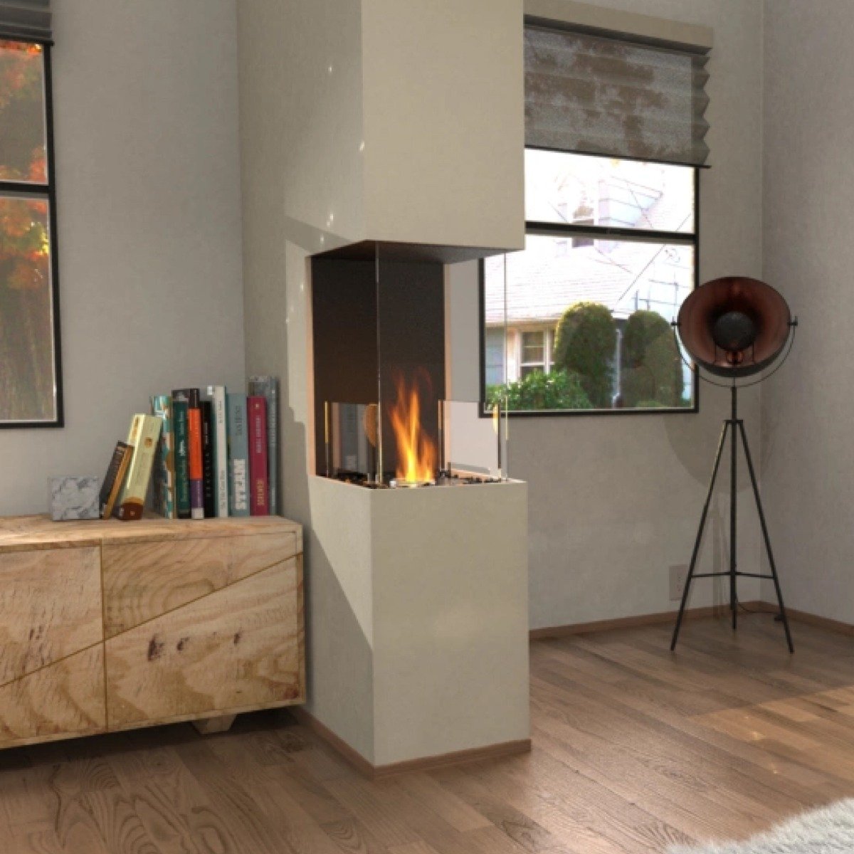 Flex peninsula fireplace inserts