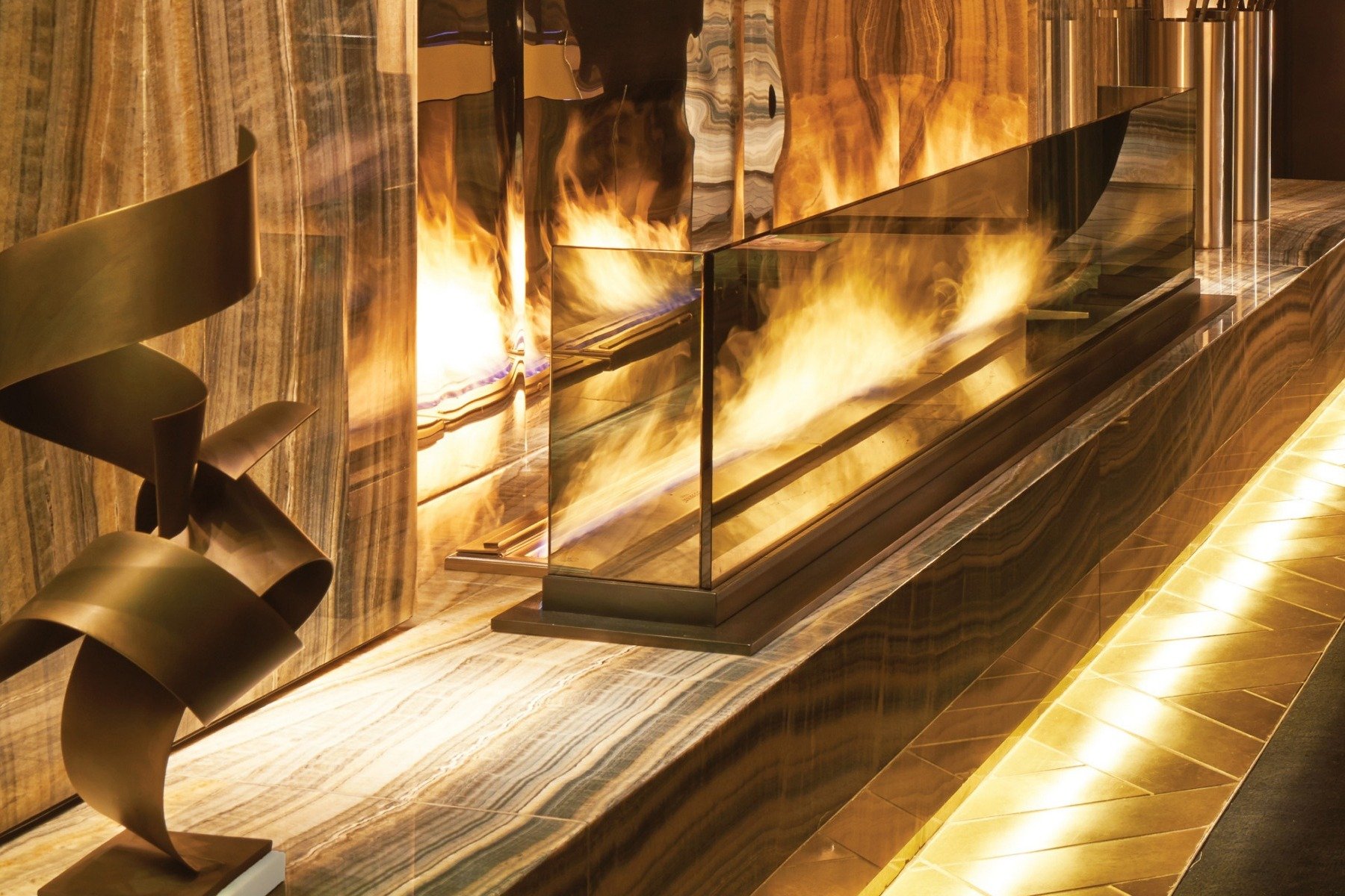 Paramount Hotel fireplace