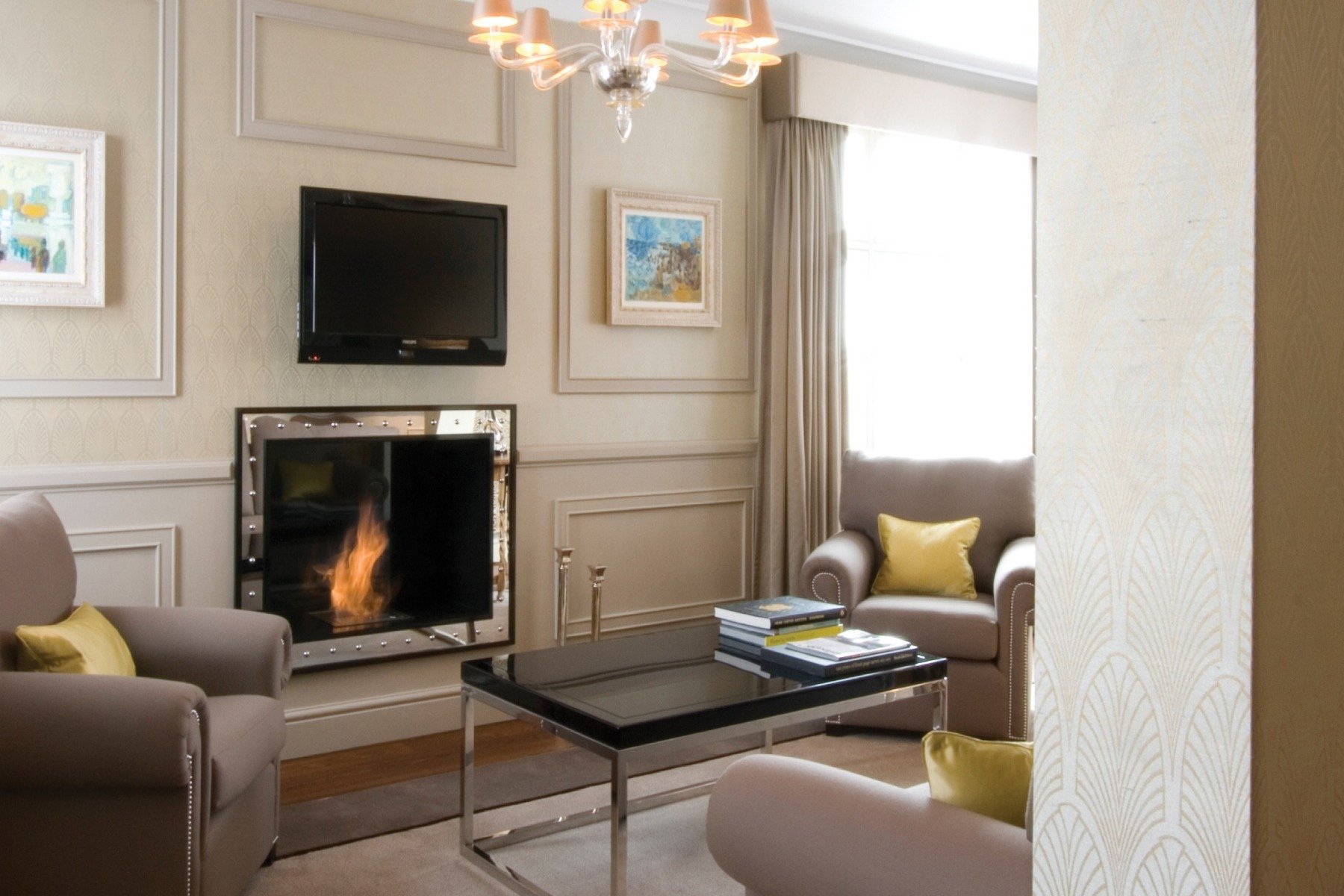 St. James Hotel fireplace