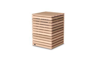 Tank (Teak) Stool - Studio Image by EcoSmart Fire