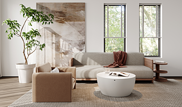 Curv 40 (Circ M2) Coffee Table - In-Situ Image by Blinde Design